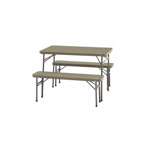 Coleman Folding Table Bench 3 Pieces