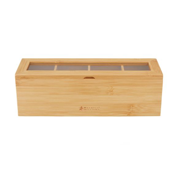 Maxwell & Williams Evergreen Bamboo Teabox Natural Bamboo 29.5 x 9 x 9.5cm