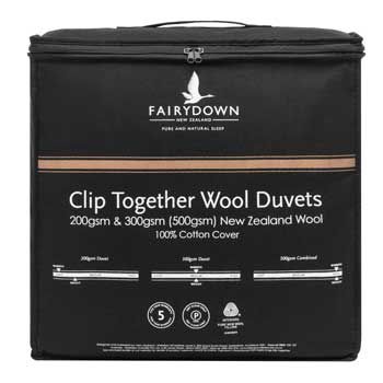 Fairydown Clip Together Wool Duvets