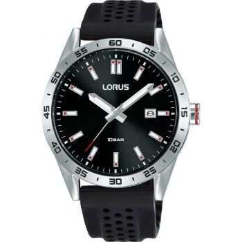 Lorus Men's Sport Black Silicone Strap Watch