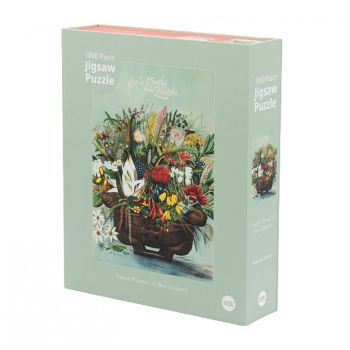 100%NZ Native Flowers Jigsaw Puzzle Box