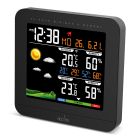Acctim Wyndham Colour Weatherstation Clock (Black)
