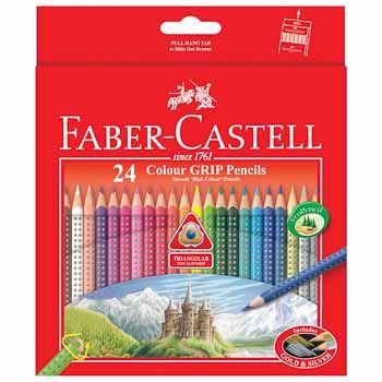 Faber Castell Colour Grip Pencils - 24 Pieces
