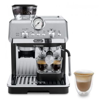 DeLonghi La Specialista Arte Manual Pump Coffee Machine (Black) Black