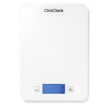 ClickClack Equip Kitchen Scales - White
