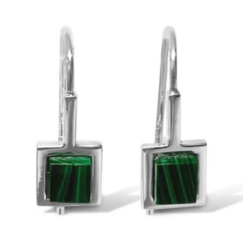 Fabuleux Vous La Stele Malachite Earrings