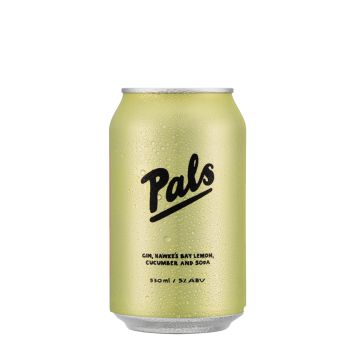 Pals Gin Hawkes Bay Lemon Cucumber & Soda 10X330Ml