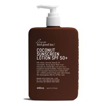 We Are Feel Good Inc Coconut Sunscreen Lotion Spf50plus 400Ml