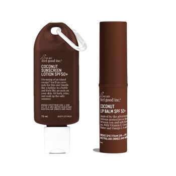 We Are Feel Good Inc Coconut Sunscreen& Lip Balm Bundle