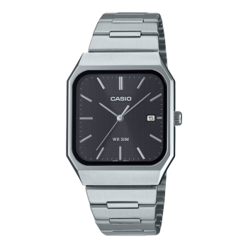 Casio 50 Meter Water Resistant Analogue Watch Stainless Strap