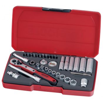 Teng 36pc 1-4in Drive Metric Socket Set