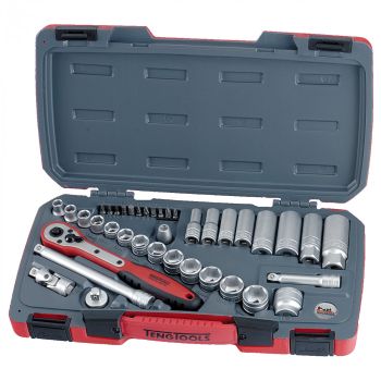 Teng 39pc 3-8in Drive Metric Socket Set