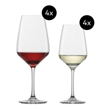 Schott Zwiesel Taste Mixed Wine Glasses Set Of 8