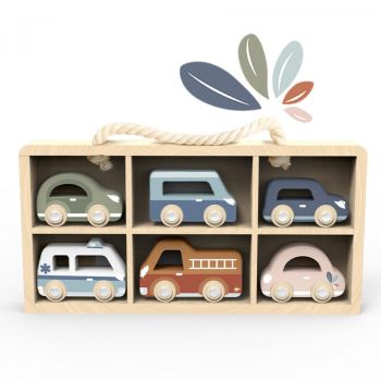 Speedy Monkey Car Display Case W/6 Vehicles