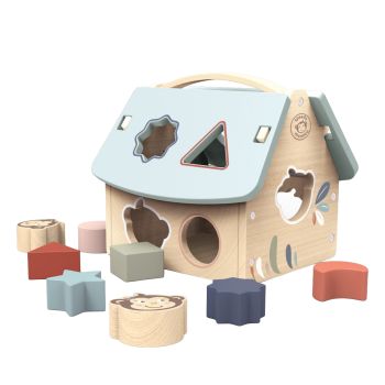 Speedy Monkey House Shape Sorter With 8 Blocks