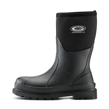 Grubs Fenline Mid Black Gumboots