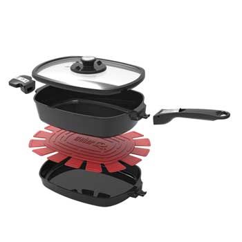 Weber Q Ware Casserole & Frying Pan Set