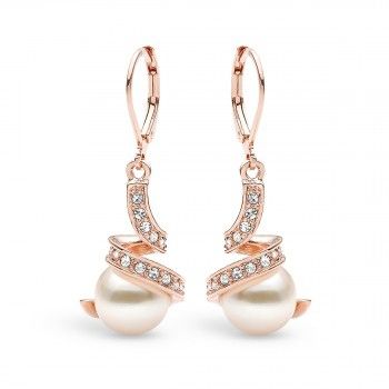 Pica LeLa Swirl Earrings - Rose Gold