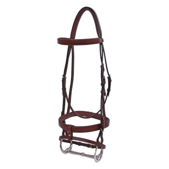 Arion Platinum Flat Padded Leather Hanoverian Bridle