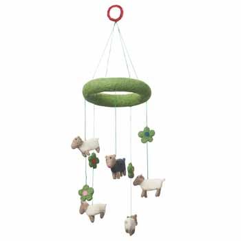 Klippan 100% Hand Felted Wool Mobile - Baa