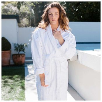 Baksana Luxury Hotel Robe - White
