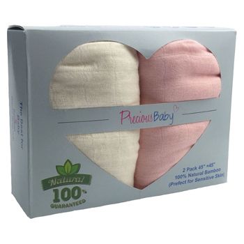 Baby Muslin Wraps 2 pack