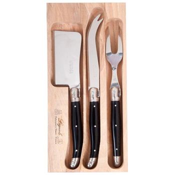Laguiole Cheese Set - Black