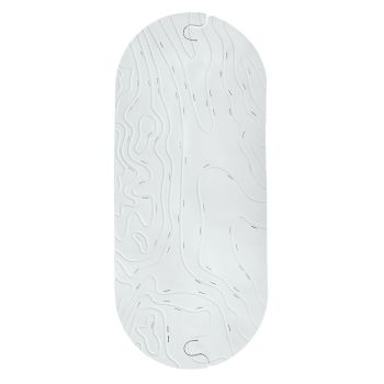Boon Griffle Bath Mat White 40 x 95cm