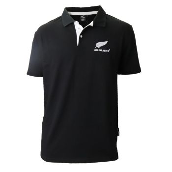 All Blacks Adult Heavy Polo Black Collar 2XL