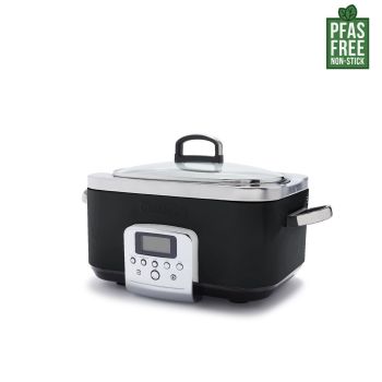 Greenpan Slow Cooker 6L PFAs Free Black Blue Haze