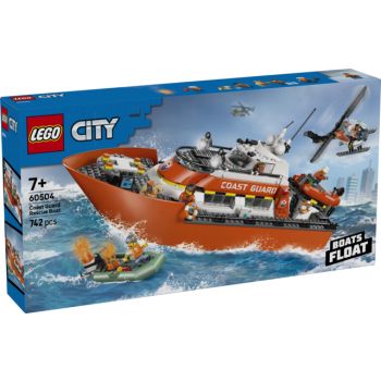 Lego City Coast Guard Rescue Boat and Helicopter