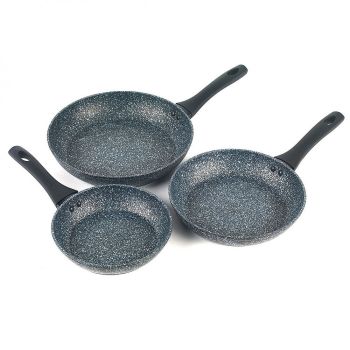 Salter Megastone 3 Piece Fry Pan Set