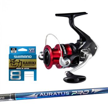 Shimano Sienna 4000Fg and Auratus Pro 4-8Kg Softbait Combo With Braid