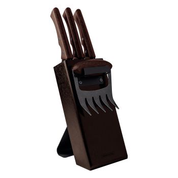 Tramontina Churrasco Barbecue Set 5 Piece Brown