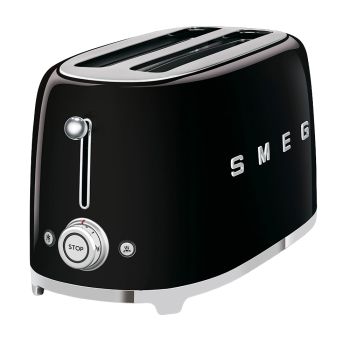 Smeg 50S Style 4 Slice Toaster Black
