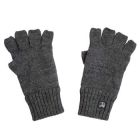 Swanndri Fingerless Wool Glove with Fleece Lining - Charcoal