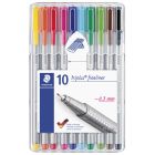 Staedtler Triplus Fineliner Pen Pack - 10 Pieces
