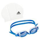 Adidas Swim Cap & Goggles - Adult