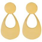 Kagi Lotus Leaf Earrings - Gold